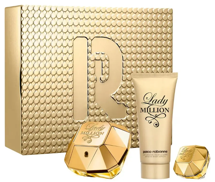 ESTUCHE PACO RABANNE LADY MILLION EAU DE PARFUM 80 + CREMA