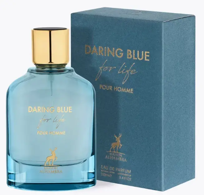 MAISON ALHAMBRA DARING BLUE FOR LIFE POUR HOMME  EDP 100ML 