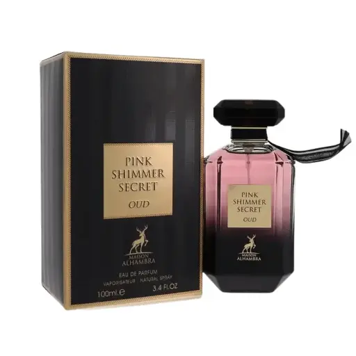 PINK SHIMMER SECRET OUD MAISON ALHAMBRA EDP 100ML 